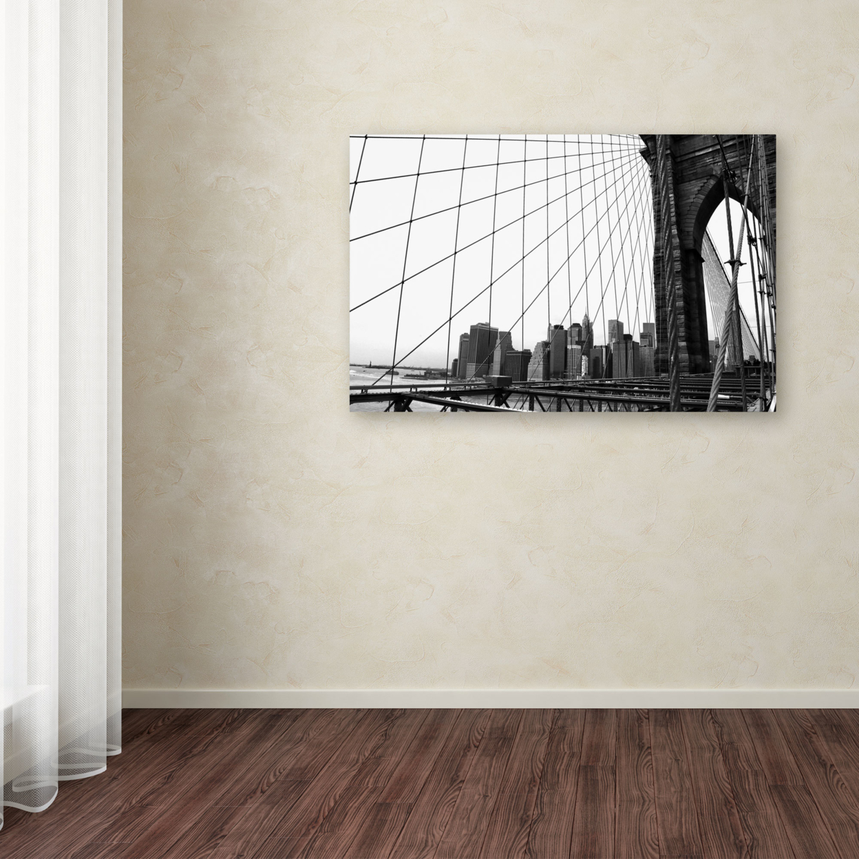 CATeyes 'Brooklyn Bridge 4' Canvas Art 16 X 24
