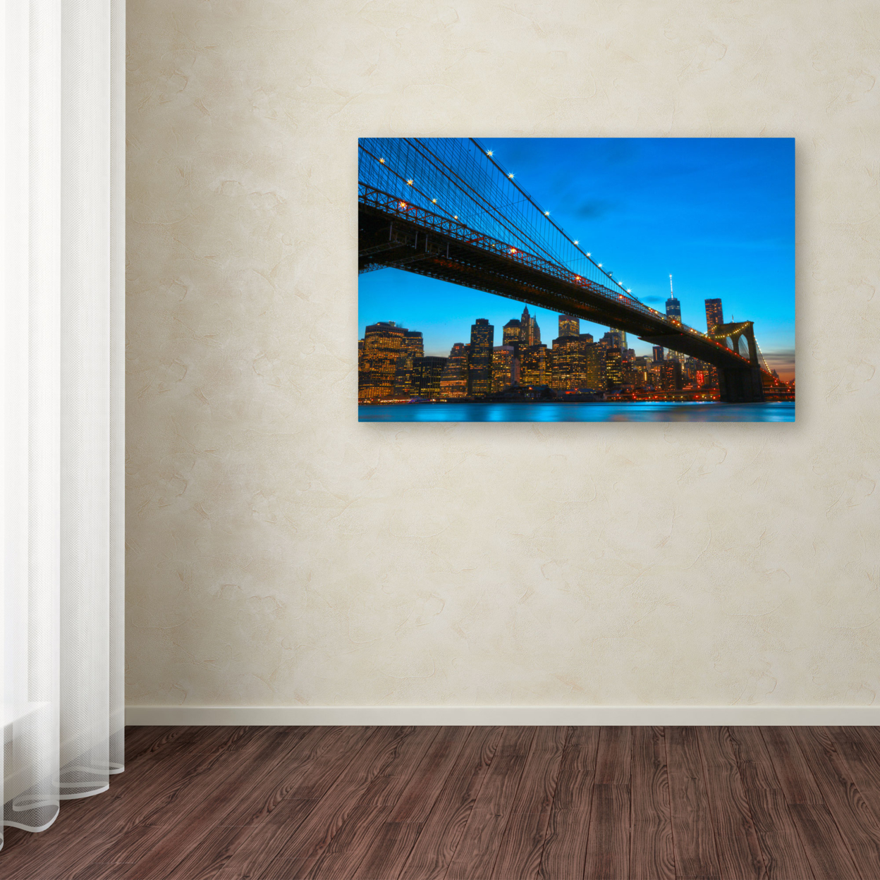 CATeyes 'Brooklyn Bridge 1' Canvas Art 16 X 24