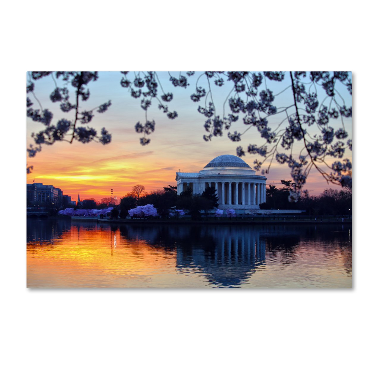 CATeyes 'Jefferson Memorial Sunrise' Canvas Art 16 X 24
