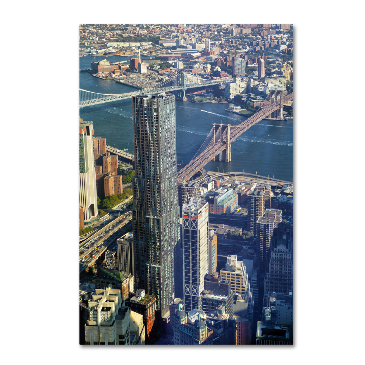 CATeyes 'Beekman Tower Brooklyn Bridge' Canvas Art 16 X 24