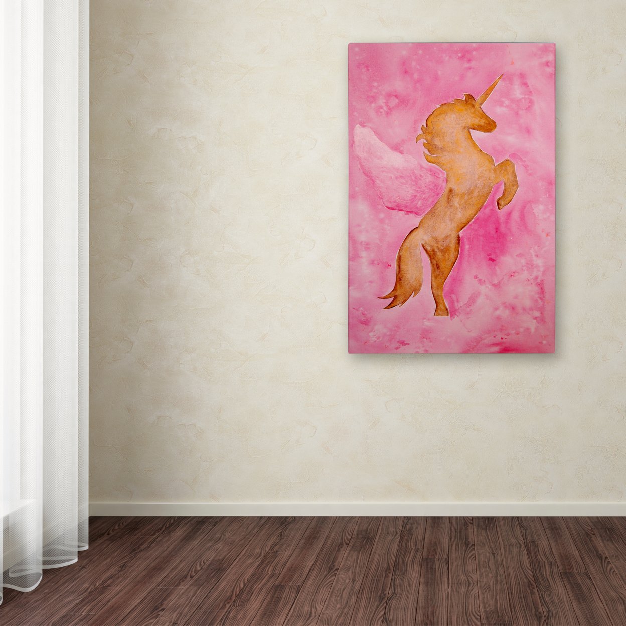 Nicole Dietz 'The Unicorn' Canvas Art 16 X 24