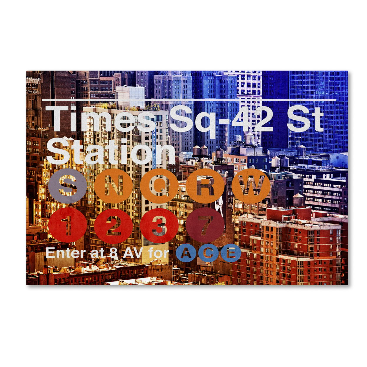 Philippe Hugonnard 'Subway City Art NYC IV' Canvas Art 16 X 24