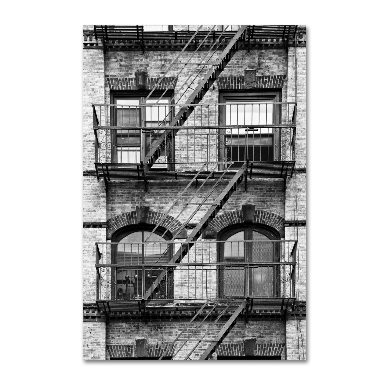 Philippe Hugonnard 'Fire Escape Manhattan' Canvas Art 16 X 24