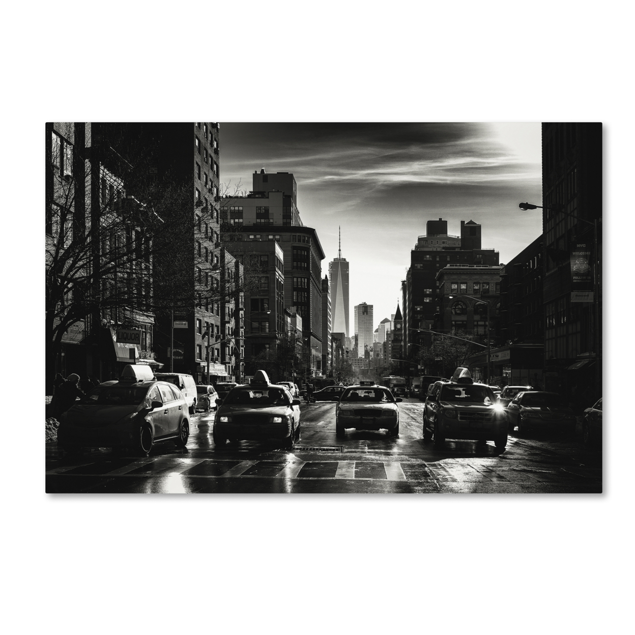 Philippe Hugonnard 'Gotham Taxi NYC' Canvas Art 16 X 24
