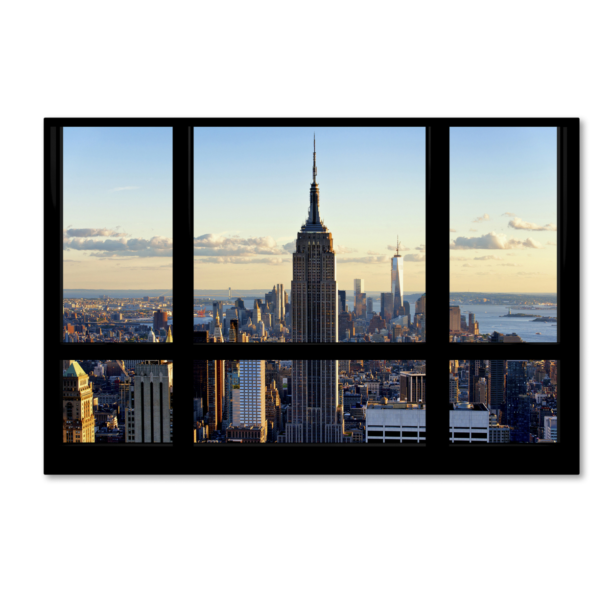 Philippe Hugonnard 'New York Window View' Canvas Art 16 X 24