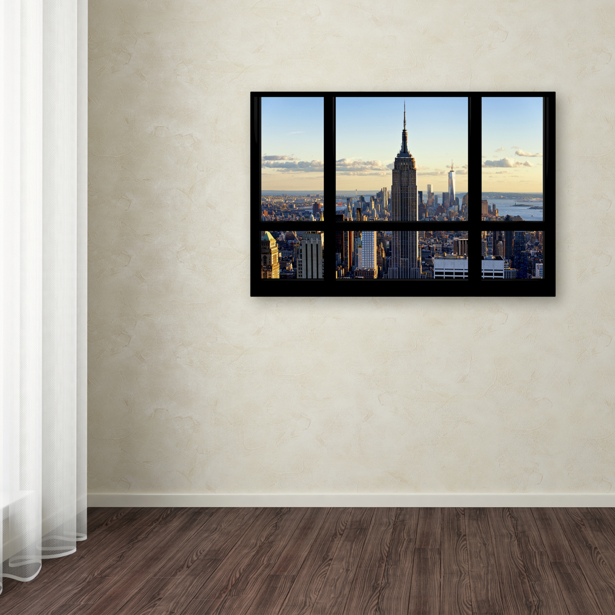 Philippe Hugonnard 'New York Window View' Canvas Art 16 X 24