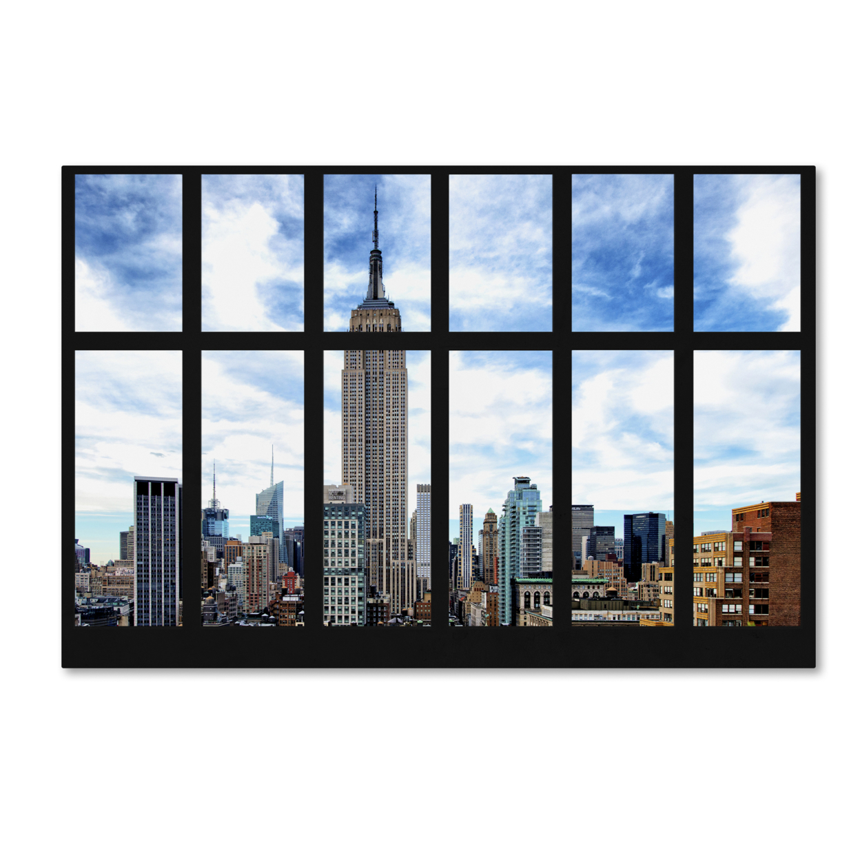 Philippe Hugonnard 'Empire State Building View' Canvas Art 16 X 24