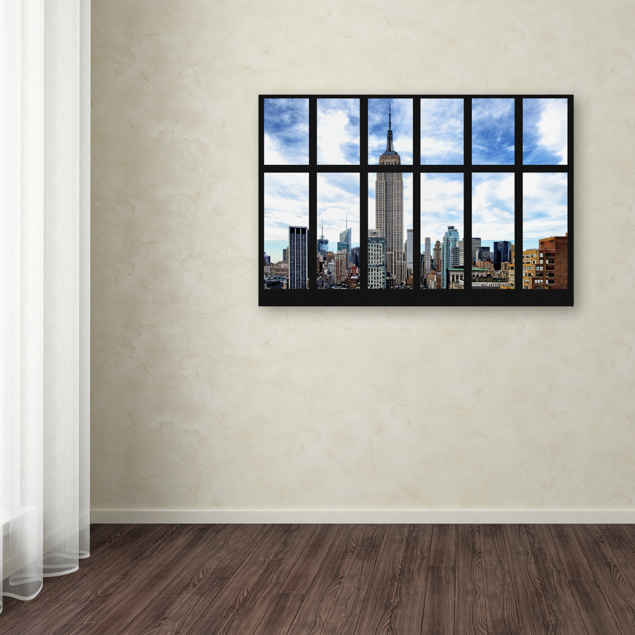 Philippe Hugonnard 'Empire State Building View' Canvas Art 16 X 24