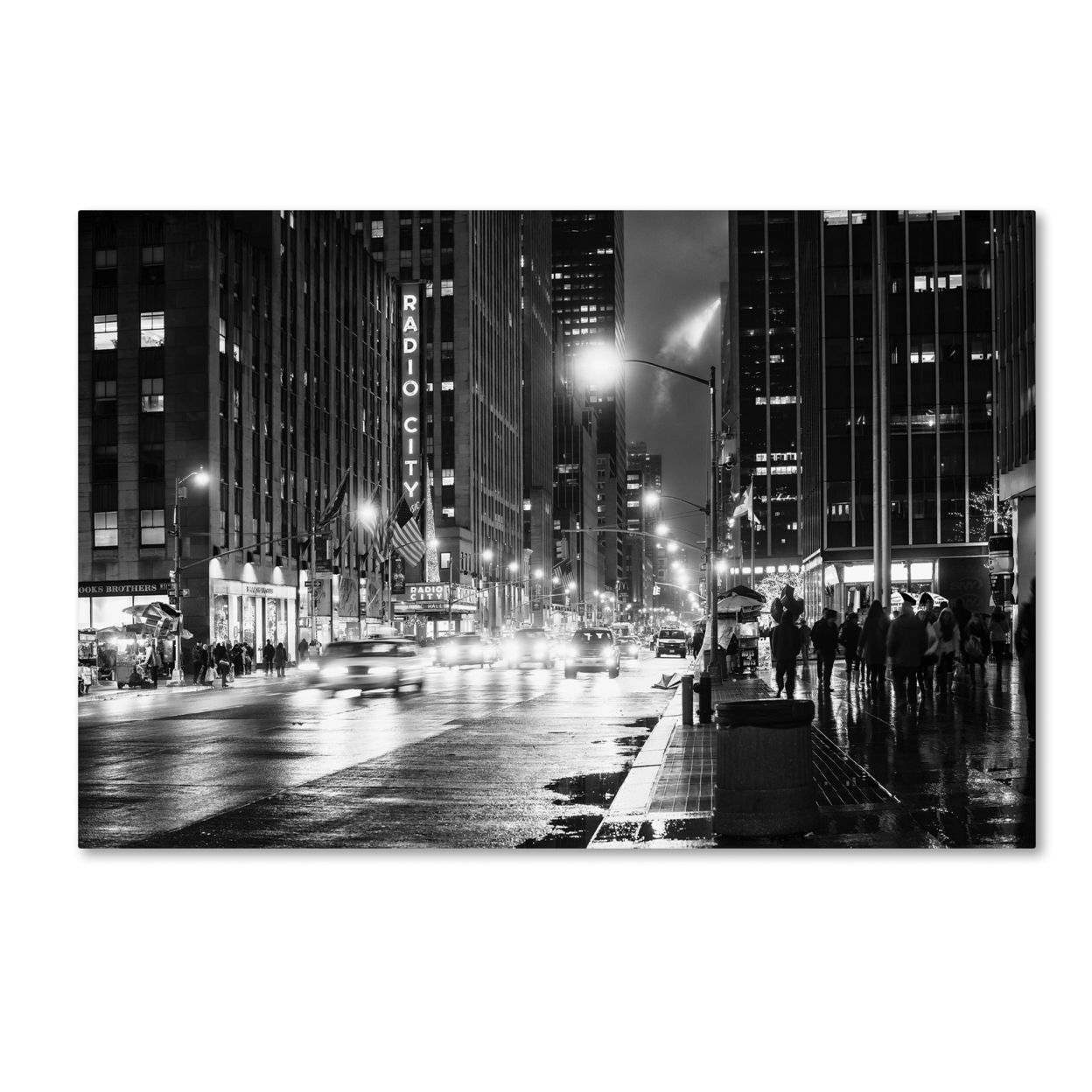 Philippe Hugonnard 'Night In Manhattan' Canvas Art 16 X 24