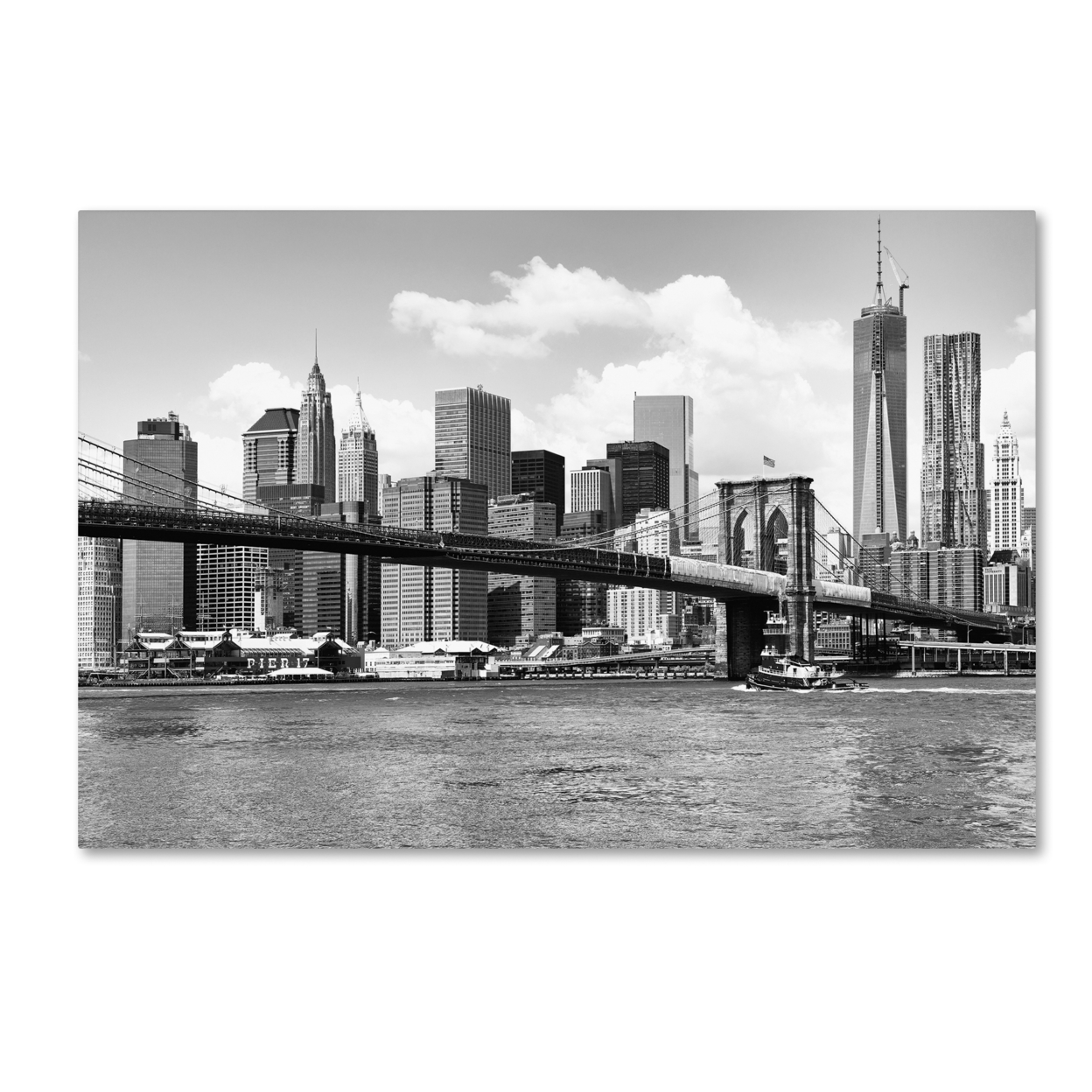 Philippe Hugonnard 'View Of Manhattan' Canvas Art 16 X 24