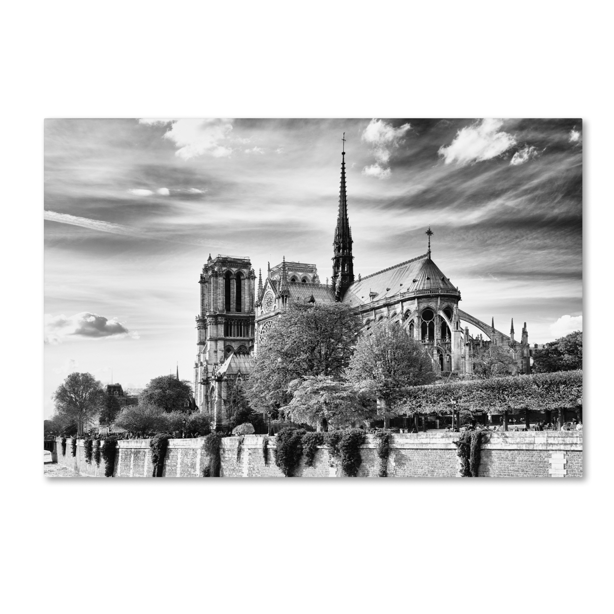 Philippe Hugonnard 'Notre Dame Cathedral Paris' Canvas Art 16 X 24