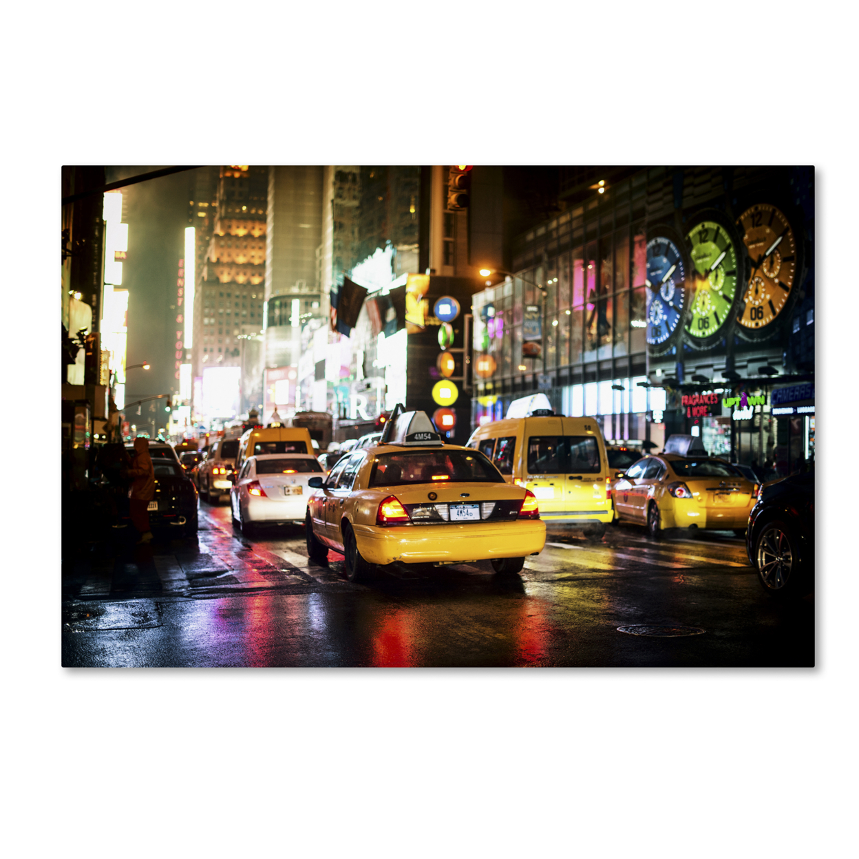 Philippe Hugonnard 'Time Night NYC' Canvas Art 16 X 24
