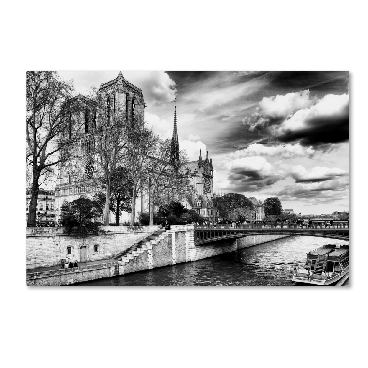 Philippe Hugonnard 'Notre Dame Cathedral Paris II' Canvas Art 16 X 24