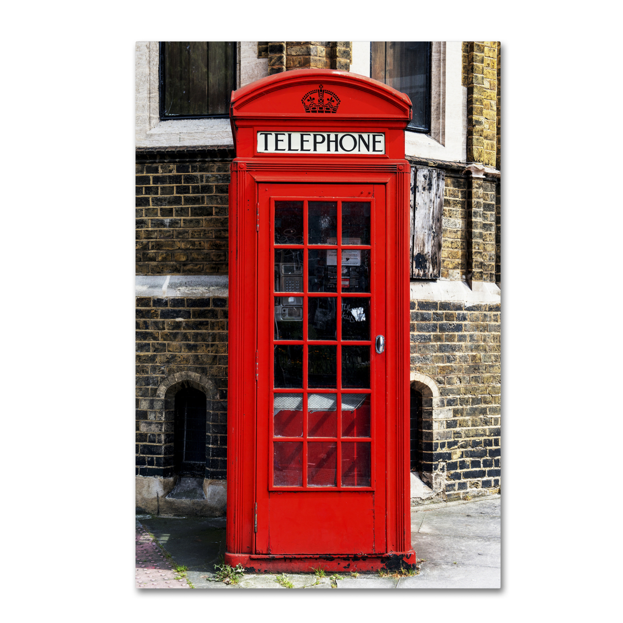Philippe Hugonnard 'English Phone Booth London' Canvas Art 16 X 24