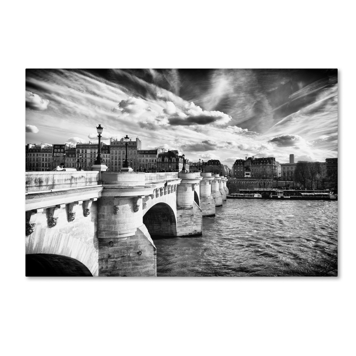 Philippe Hugonnard 'Paris Bridge' Canvas Art 16 X 24