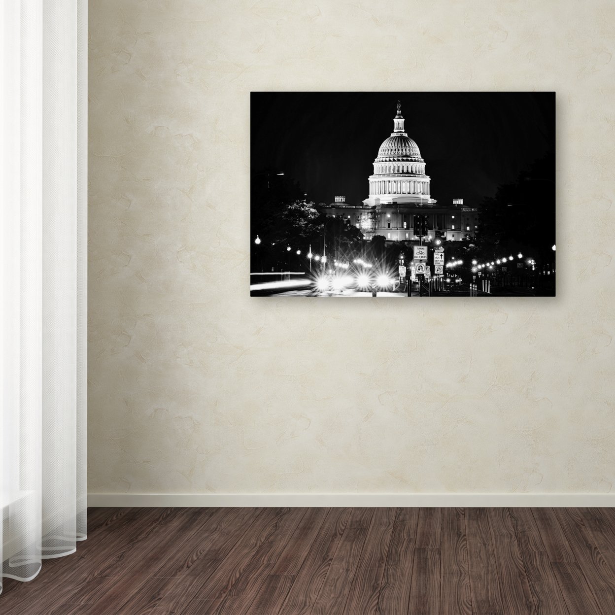 Philippe Hugonnard 'United States Capitol' Canvas Art 16 X 24