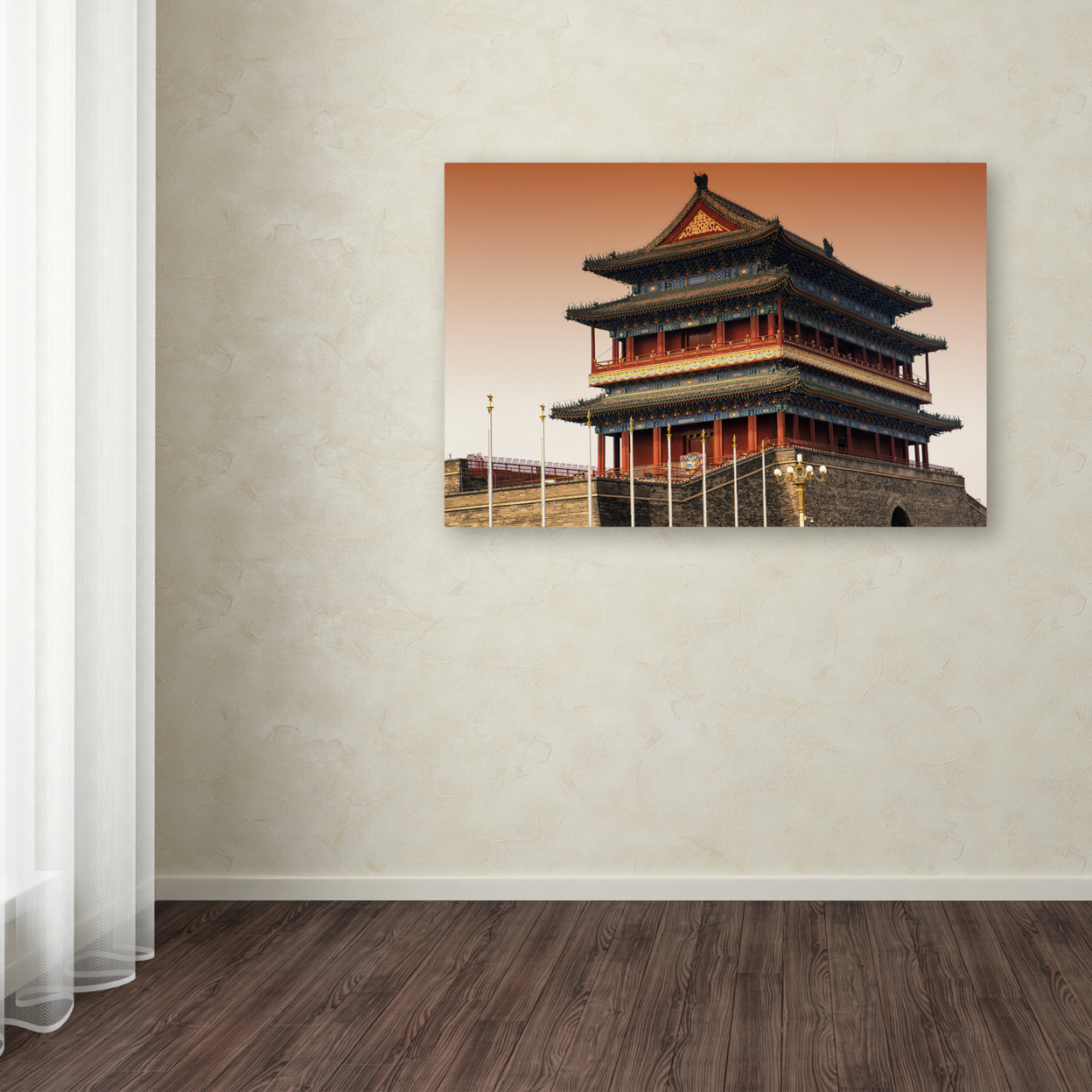 Philippe Hugonnard 'Qianmen II' Canvas Art 16 X 24