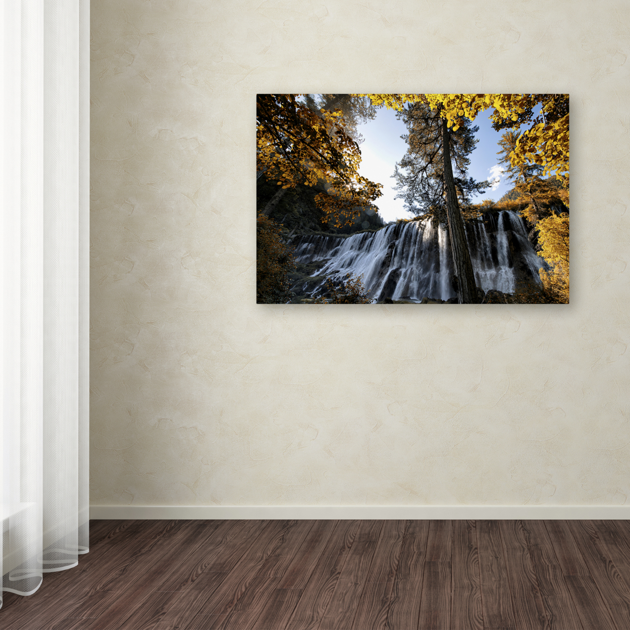 Philippe Hugonnard 'Waterfalls' Canvas Art 16 X 24