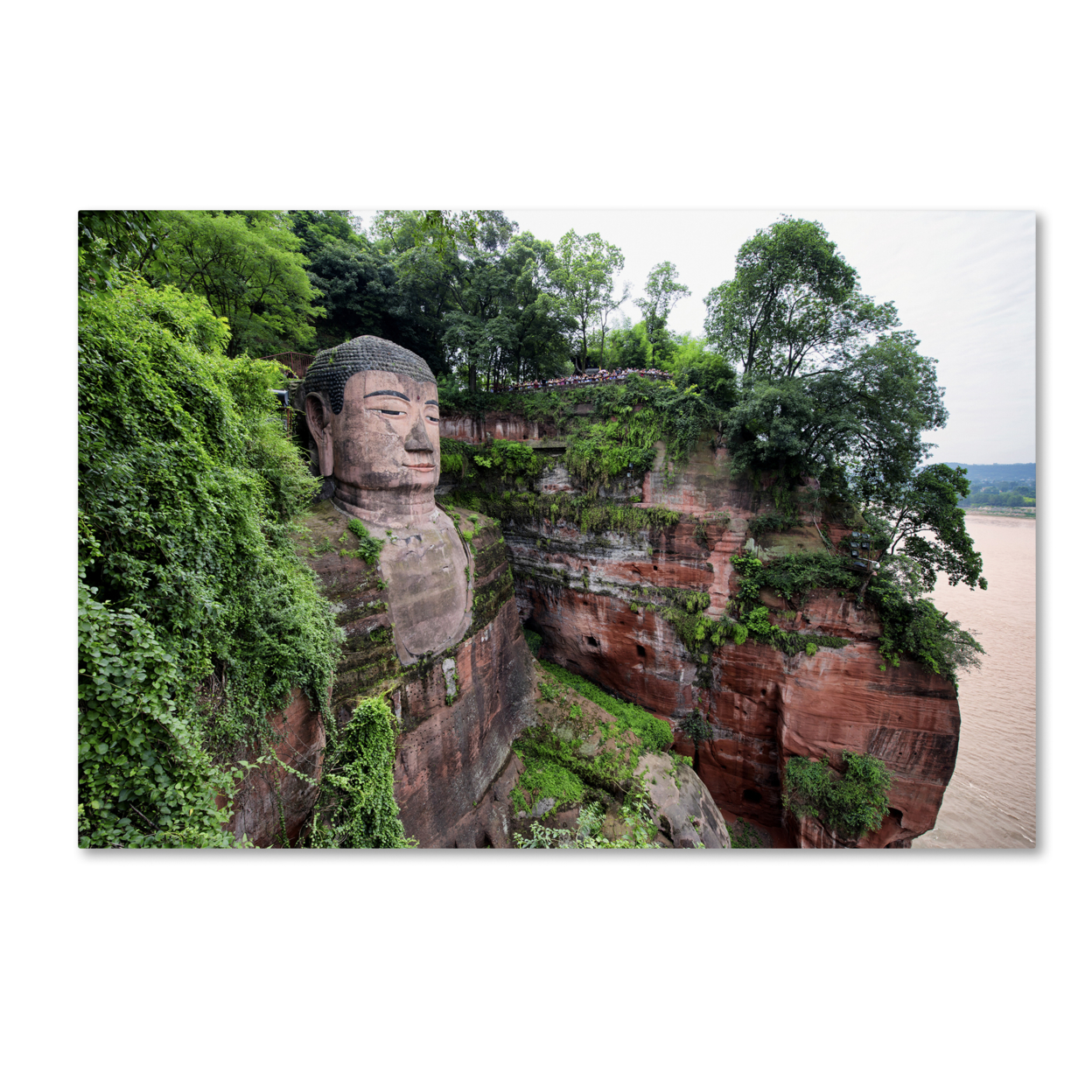 Philippe Hugonnard 'Giant Buddha' Canvas Art 16 X 24