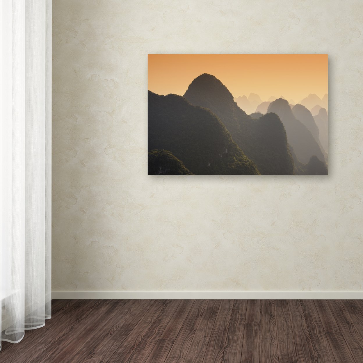 Philippe Hugonnard 'Sunset Over' Canvas Art 16 X 24