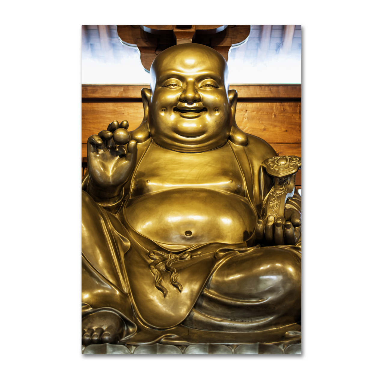 Philippe Hugonnard 'Gold Buddha' Canvas Art 16 X 24