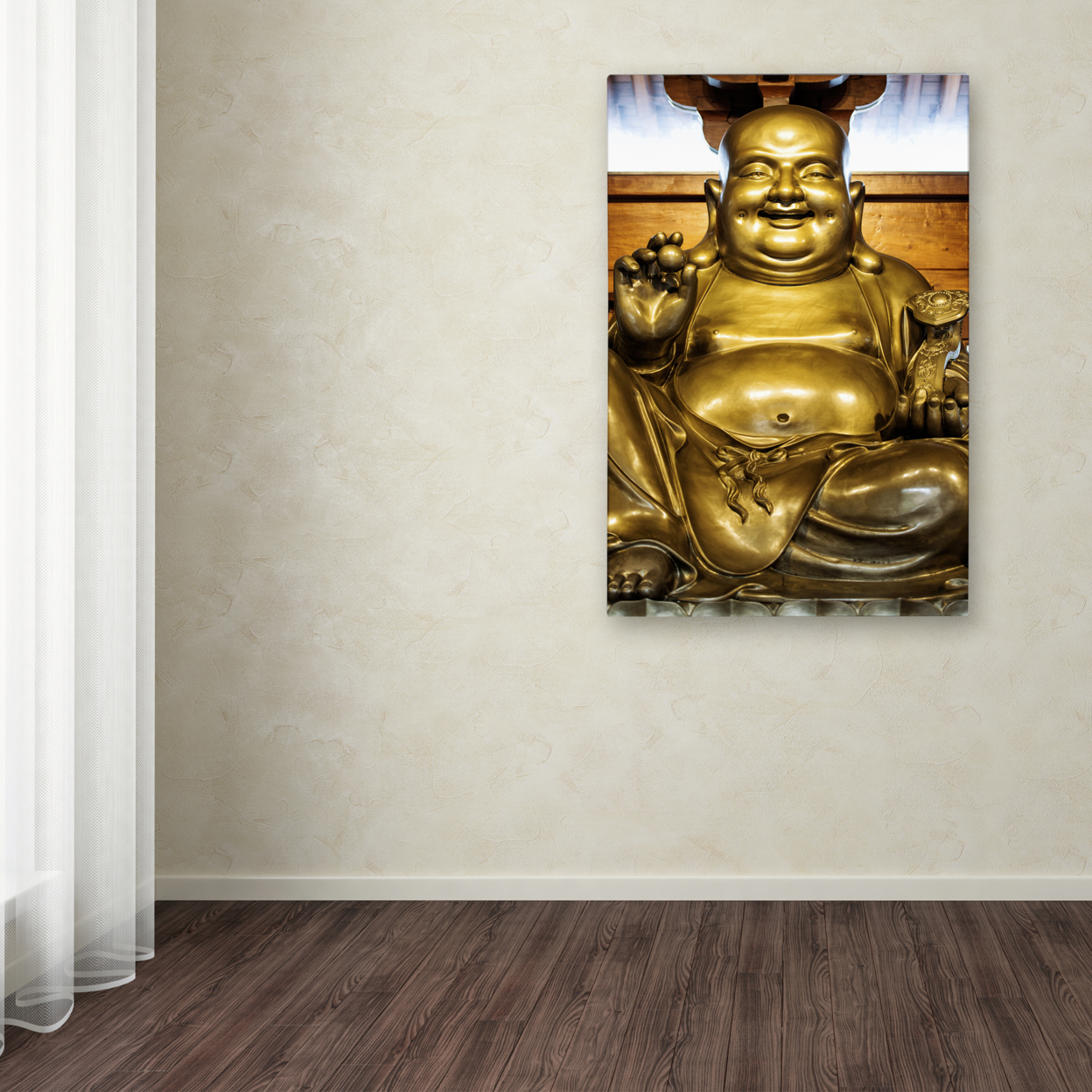 Philippe Hugonnard 'Gold Buddha' Canvas Art 16 X 24