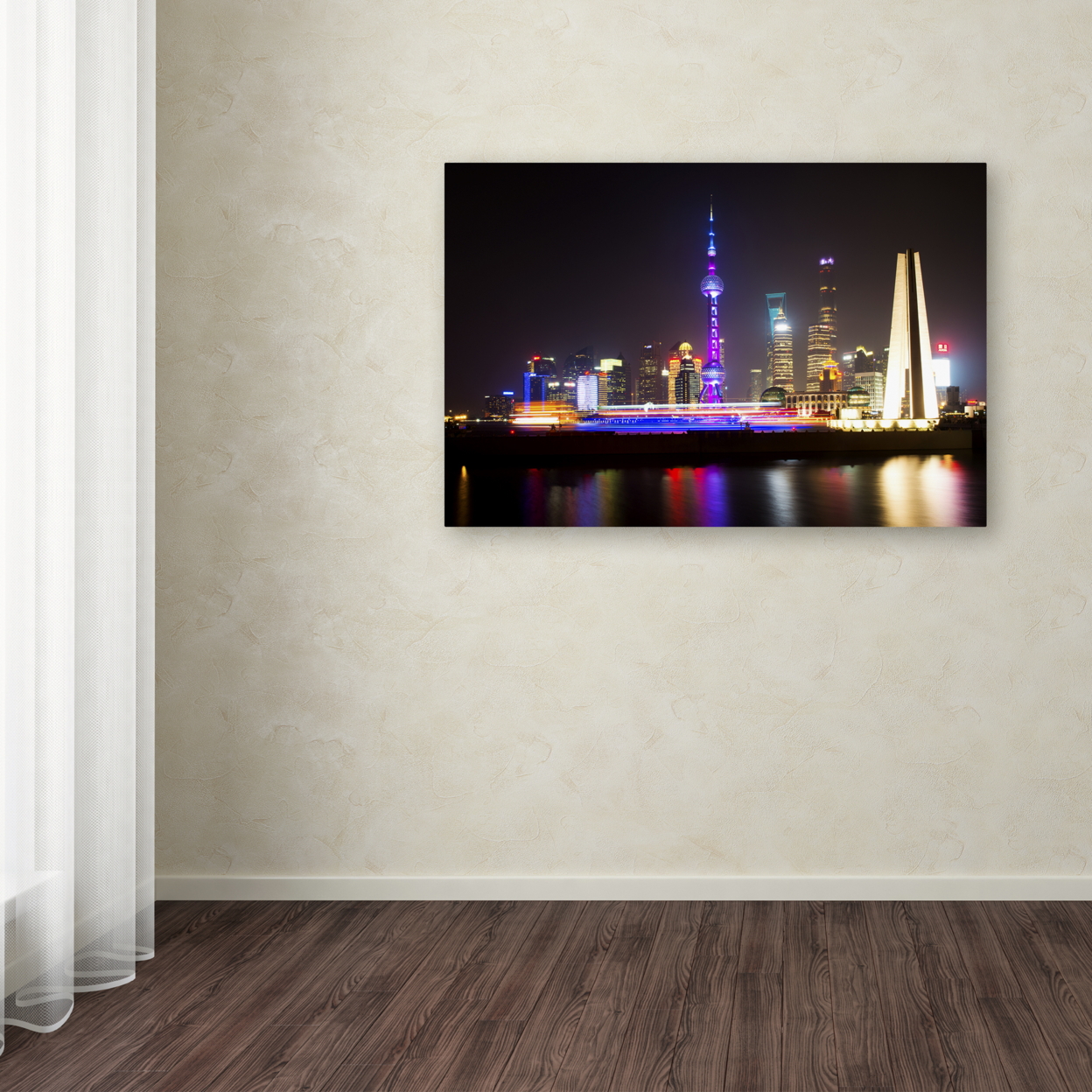 Philippe Hugonnard 'Shanghai City' Canvas Art 16 X 24