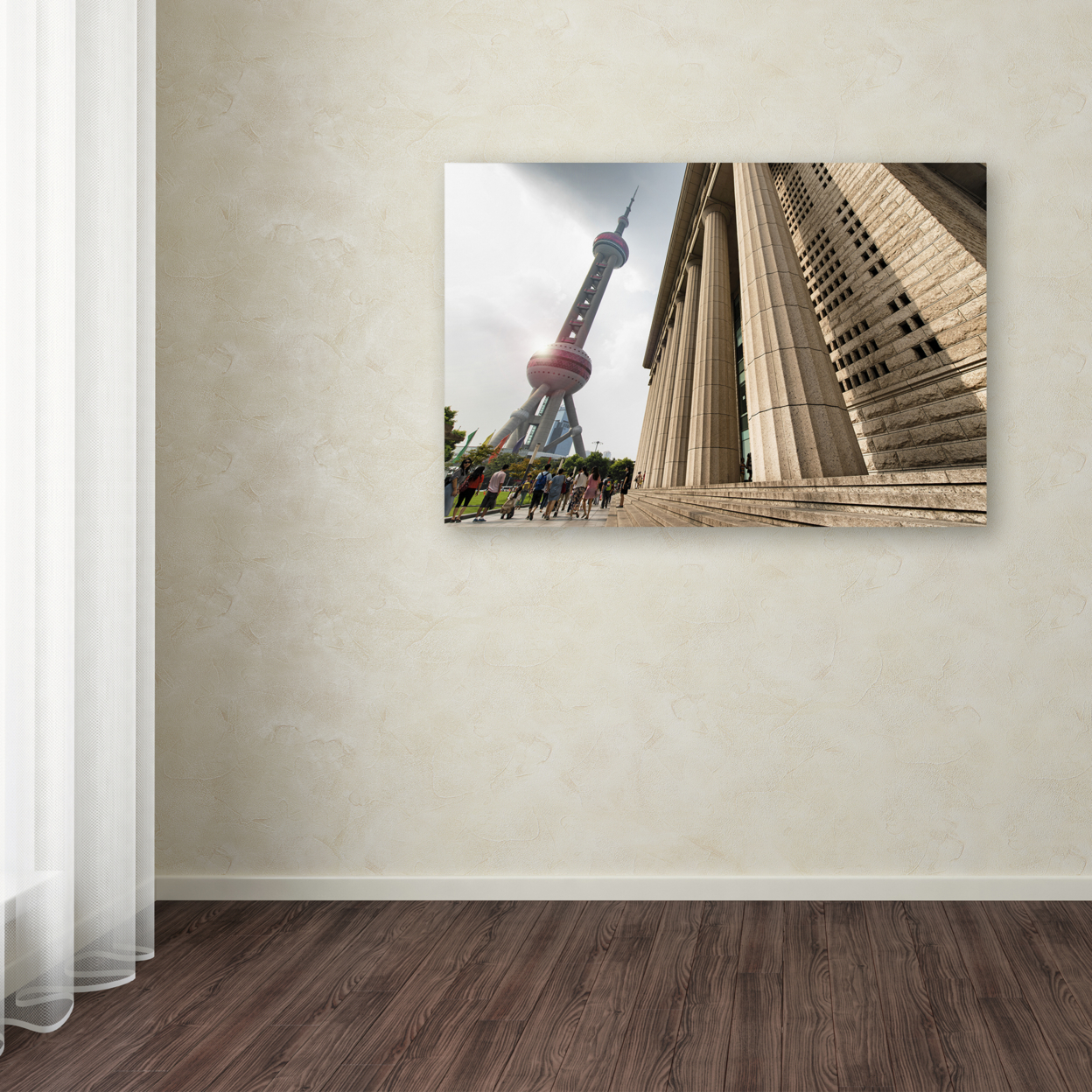 Philippe Hugonnard 'Pearl Tower' Canvas Art 16 X 24