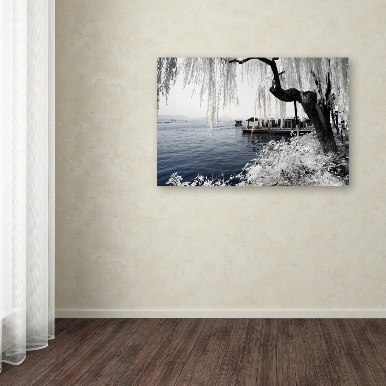 Philippe Hugonnard 'Lake Winter' Canvas Art 16 X 24