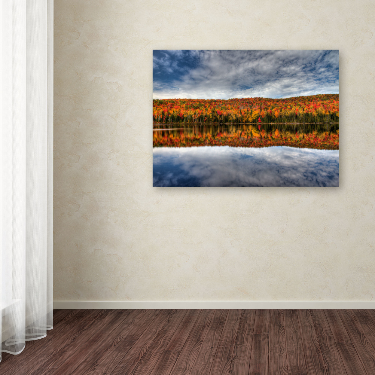 Pierre Leclerc 'Autumn Reflection' Canvas Art 16 X 24