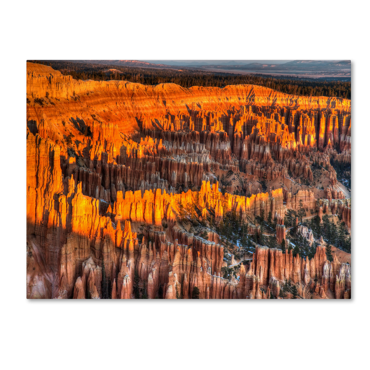 Pierre Leclerc 'Bryce Canyon Sunrise' Canvas Art 16 X 24