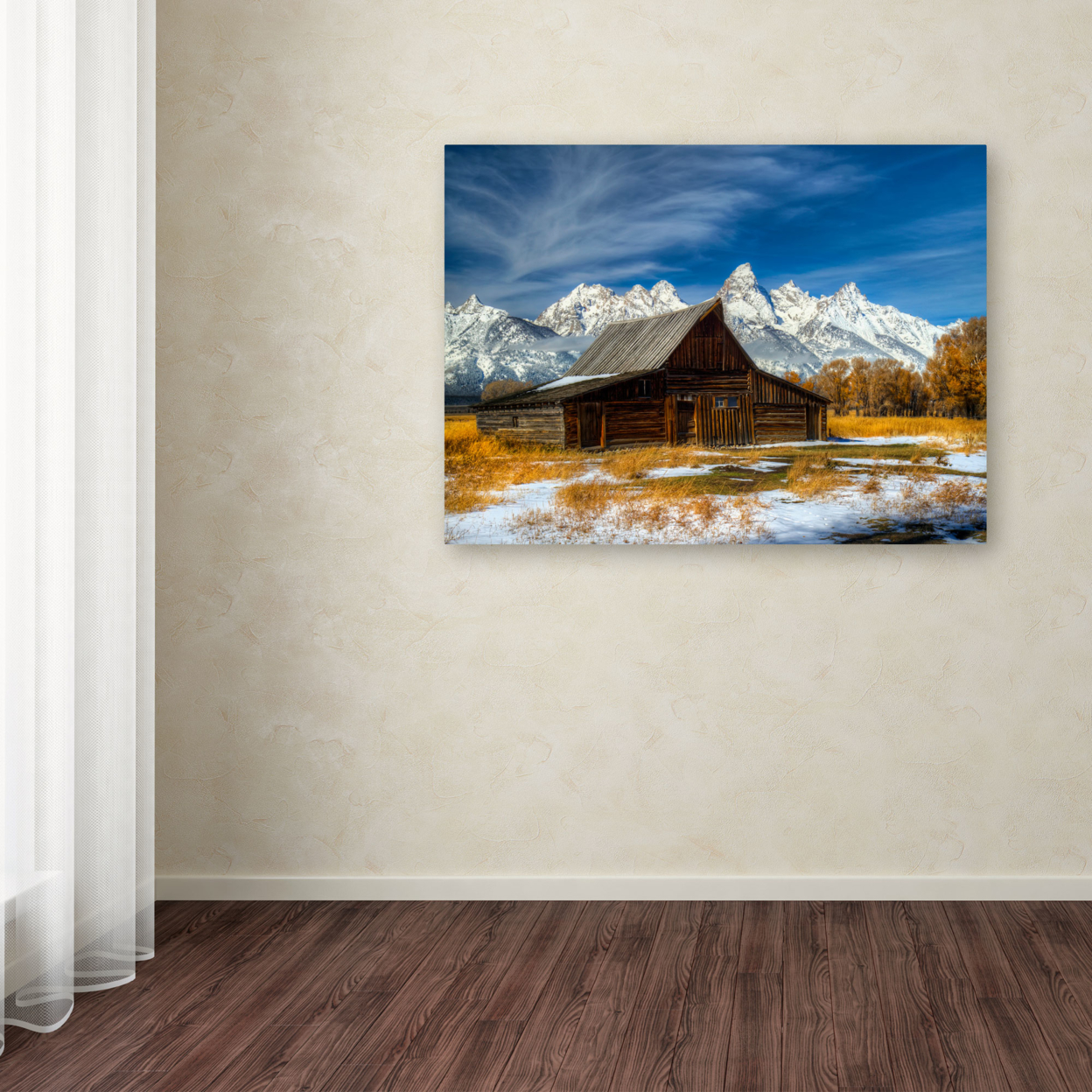 Pierre Leclerc 'Iconic Barn Grand Teton' Canvas Art 16 X 24