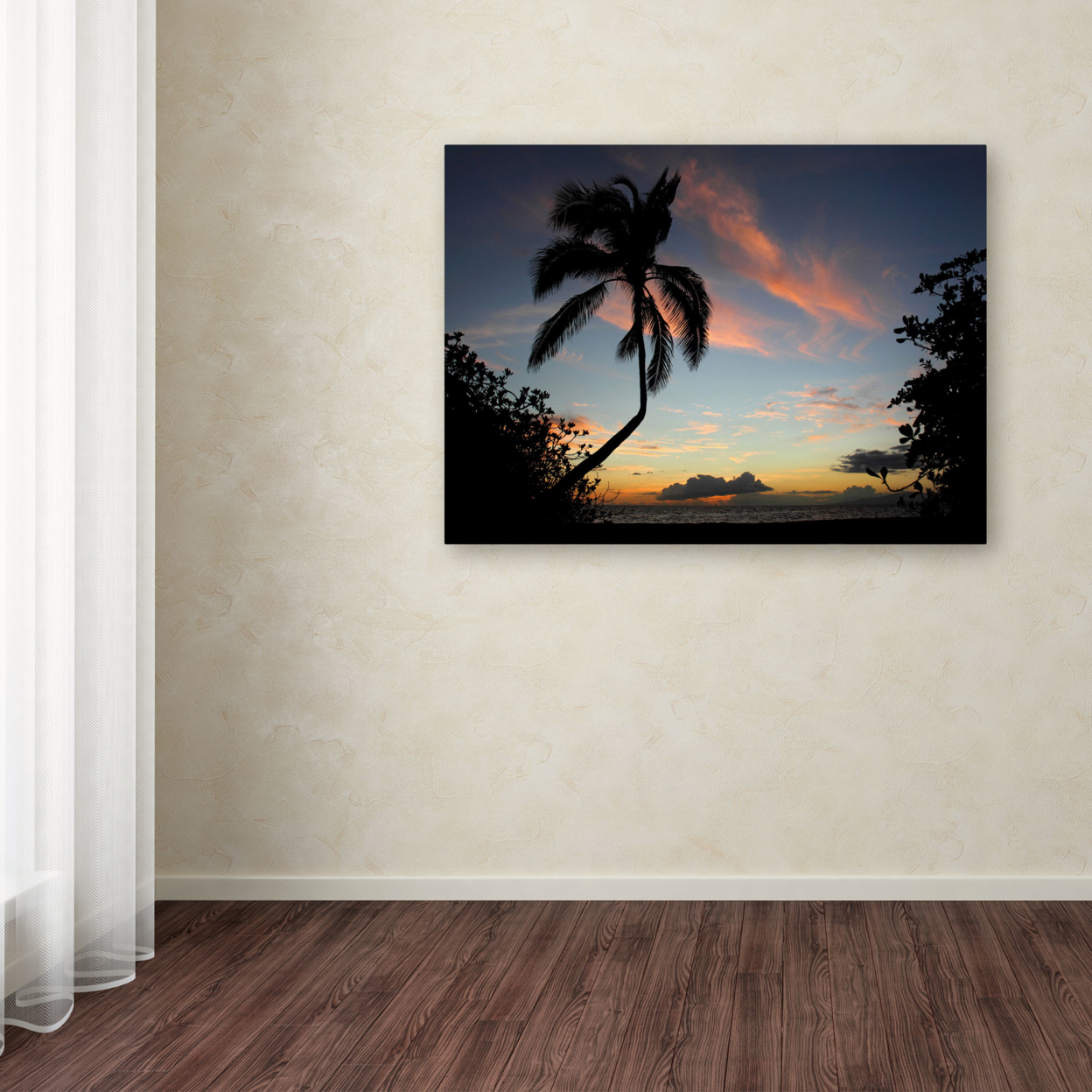 Pierre Leclerc 'Tropical Sunset' Canvas Art 16 X 24