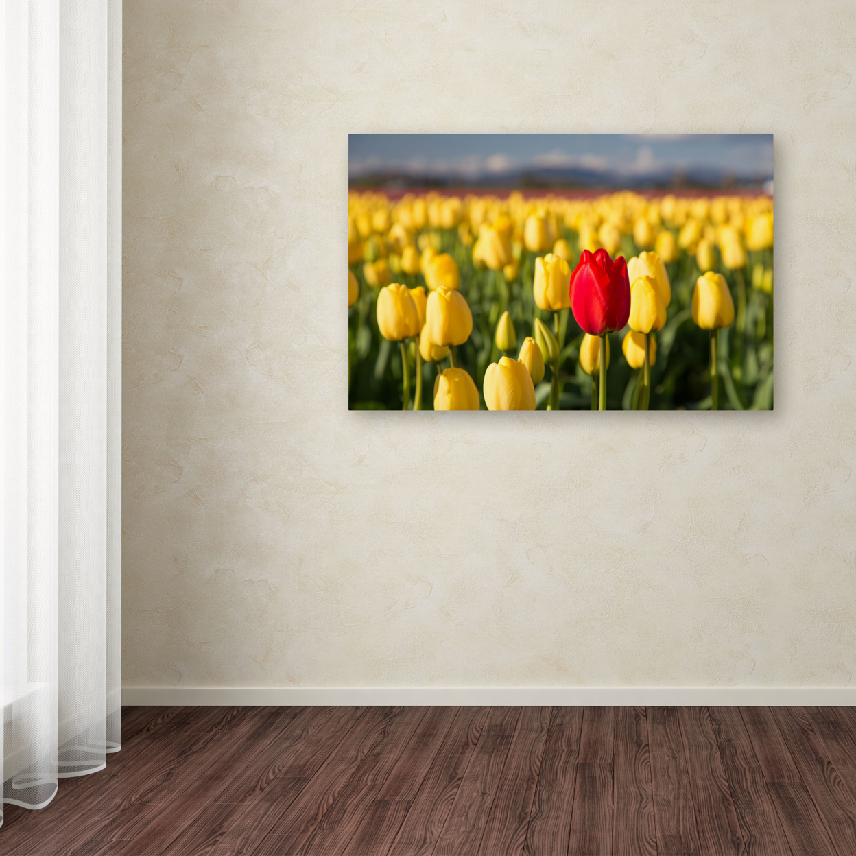 Pierre Leclerc 'Red Tulip' Canvas Art 16 X 24