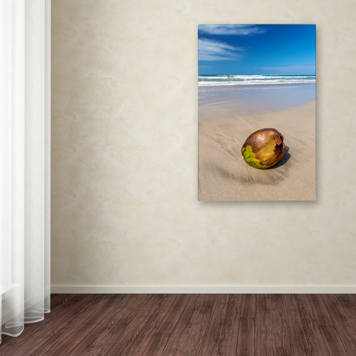 Pierre Leclerc 'Beached Coconut' Canvas Art 16 X 24