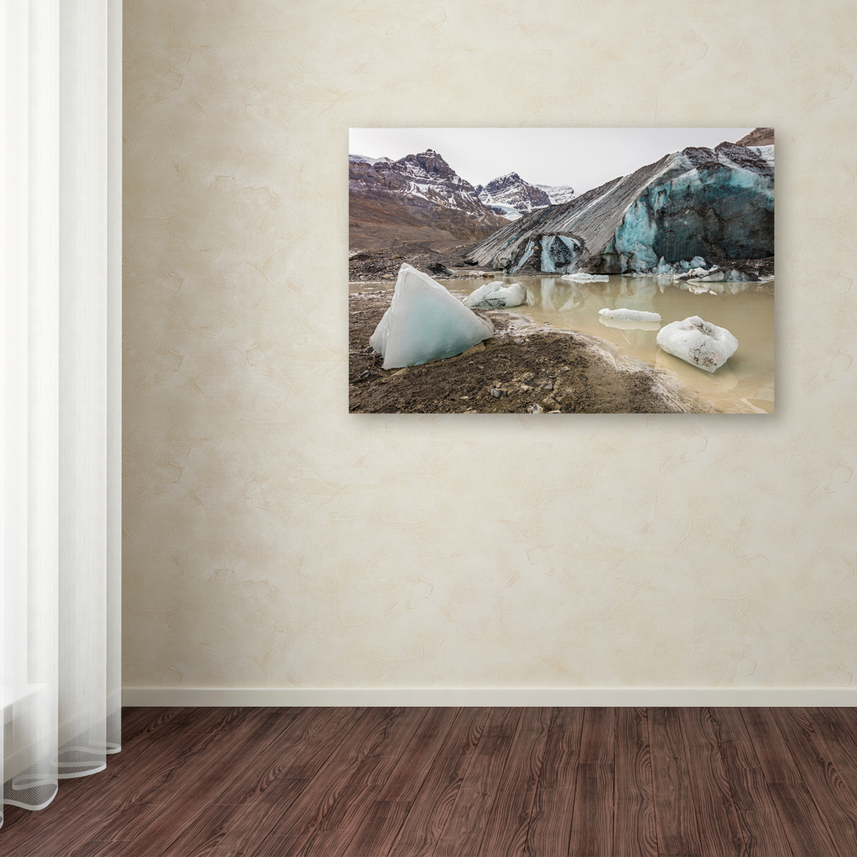 Pierre Leclerc 'Big Glacier Chunks' Canvas Art 16 X 24