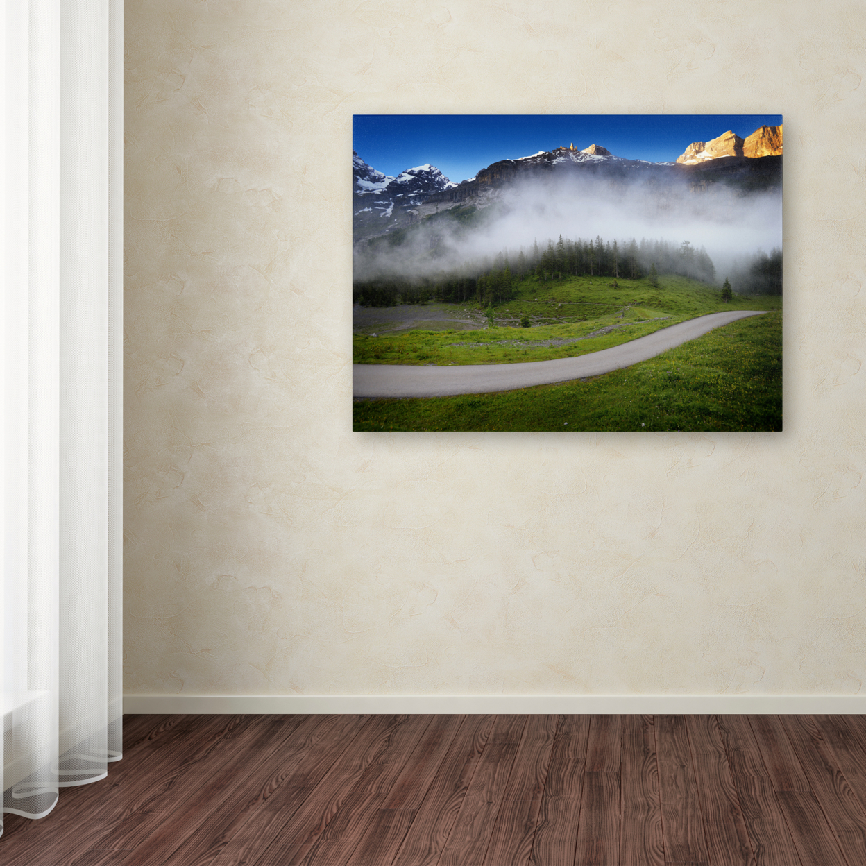 Philippe Sainte-Laudy 'Morning Sound Clouds' Canvas Art 16 X 24
