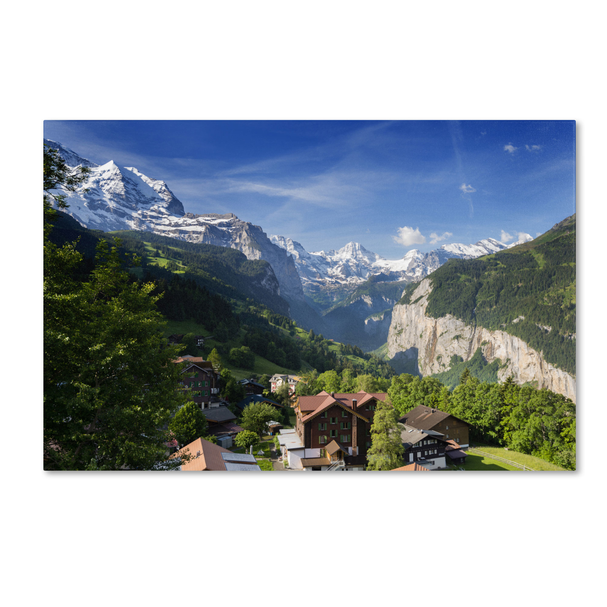 Philippe Sainte-Laudy 'A New Day In The Swiss Alps' Canvas Art 16 X 24