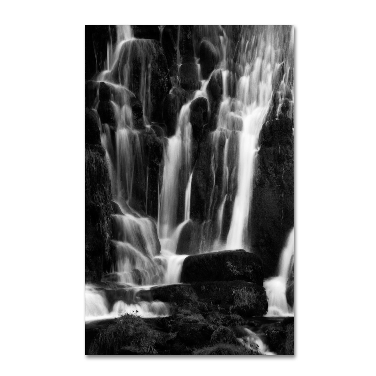 Philippe Sainte-Laudy 'White Waterfall' Canvas Art 16 X 24