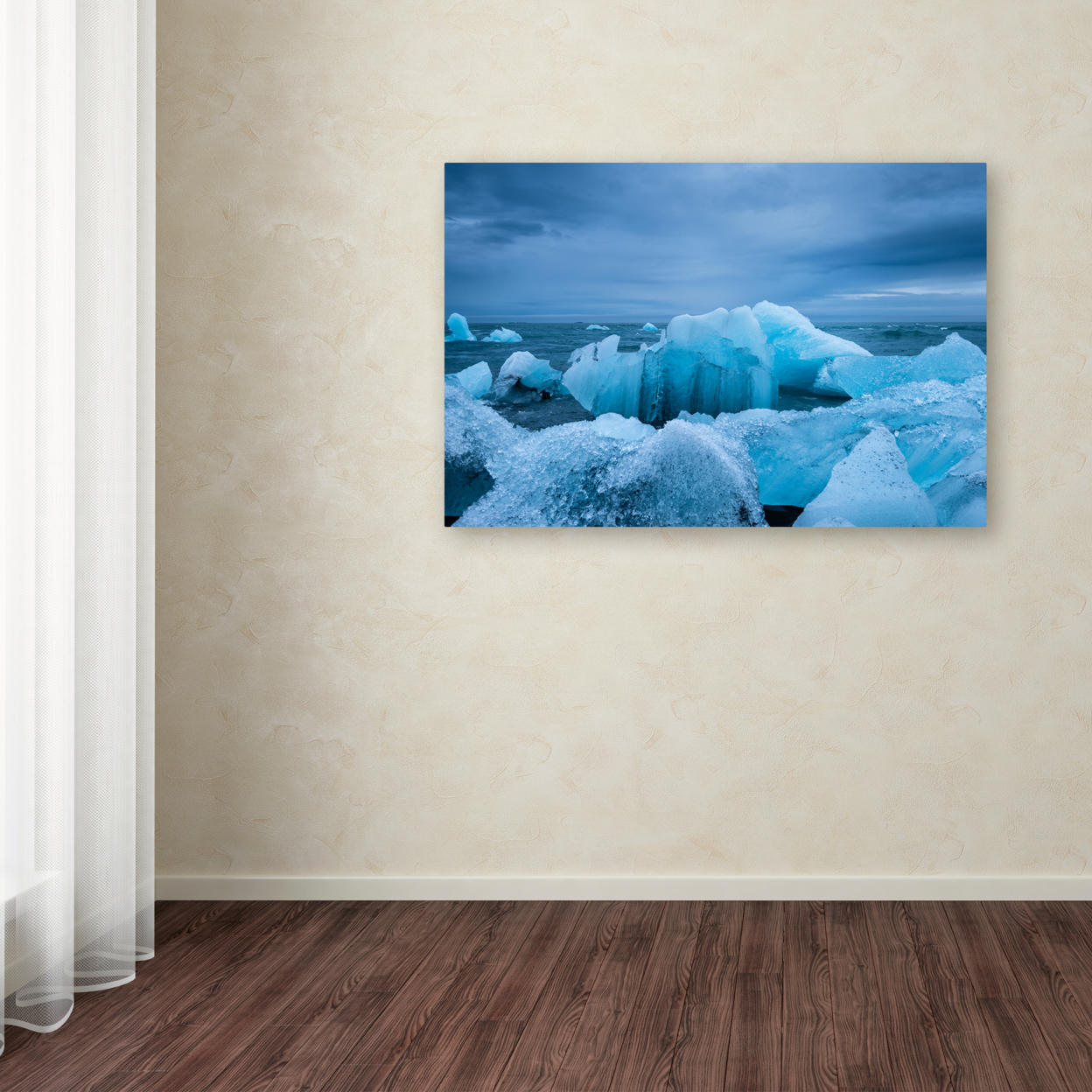 Philippe Sainte-Laudy 'Ice Park' Canvas Art 16 X 24