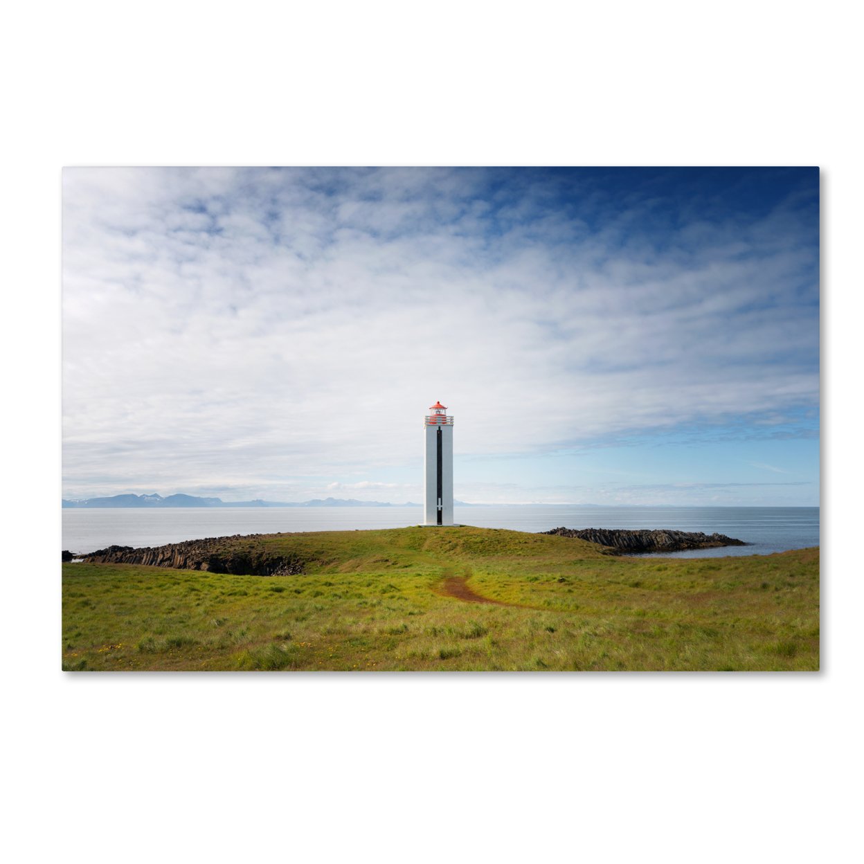 Philippe Sainte-Laudy 'Lighthouse Kalfshamars' Canvas Art 16 X 24