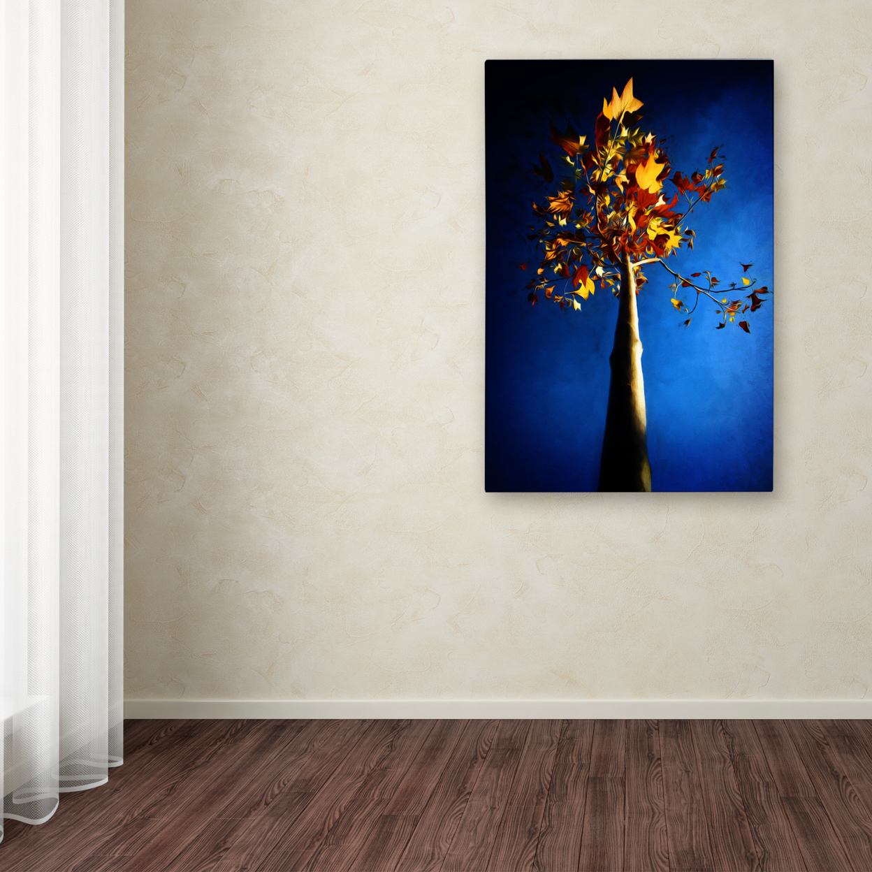 Philippe Sainte-Laudy 'Blue Autumn' Canvas Art 16 X 24