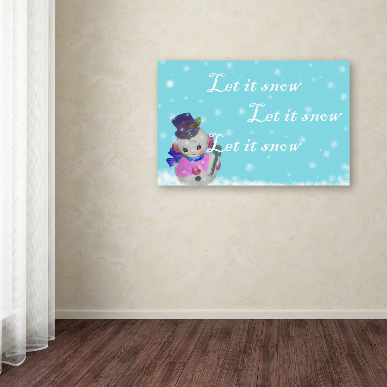 Patty Tuggle 'Snowman 2' Canvas Art 16 X 24