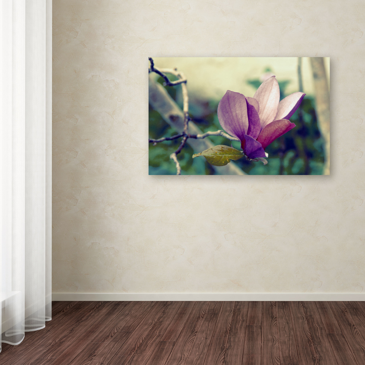 Patty Tuggle 'Pink Magnolia' Canvas Art 16 X 24