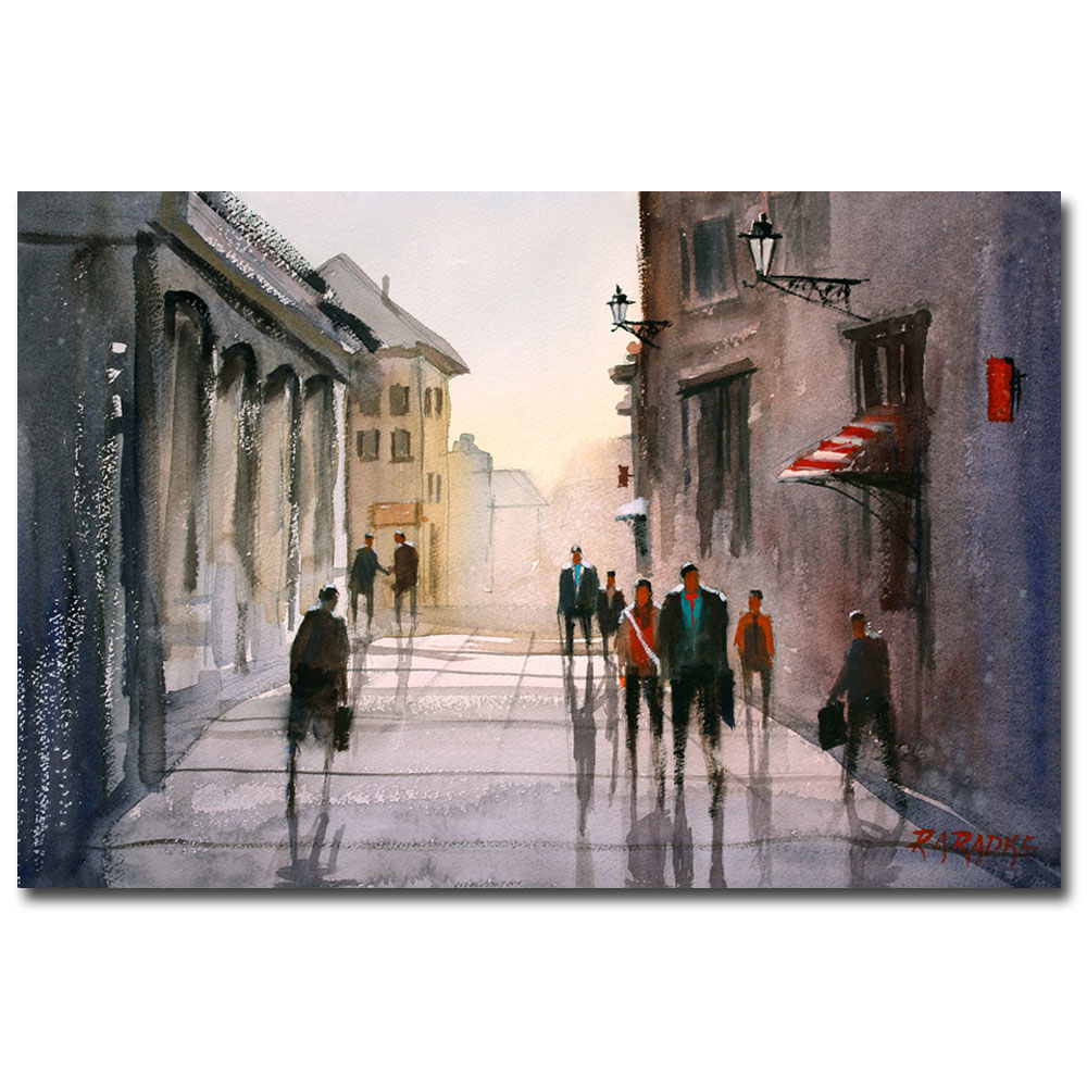 Ryan Radke 'A Stroll In Italy' Canvas Art 16 X 24