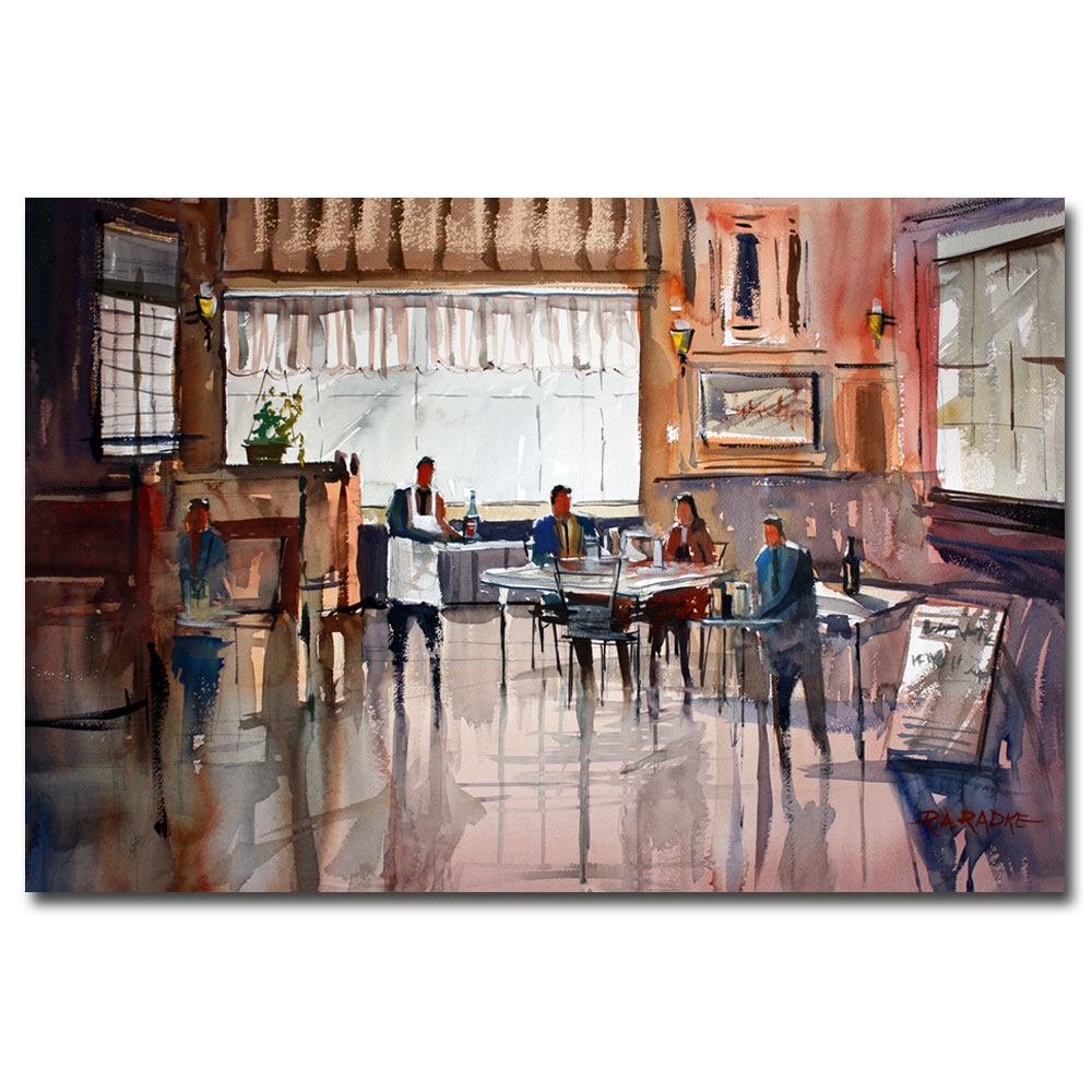 Ryan Radke 'Dinner For Two' Canvas Art 16 X 24