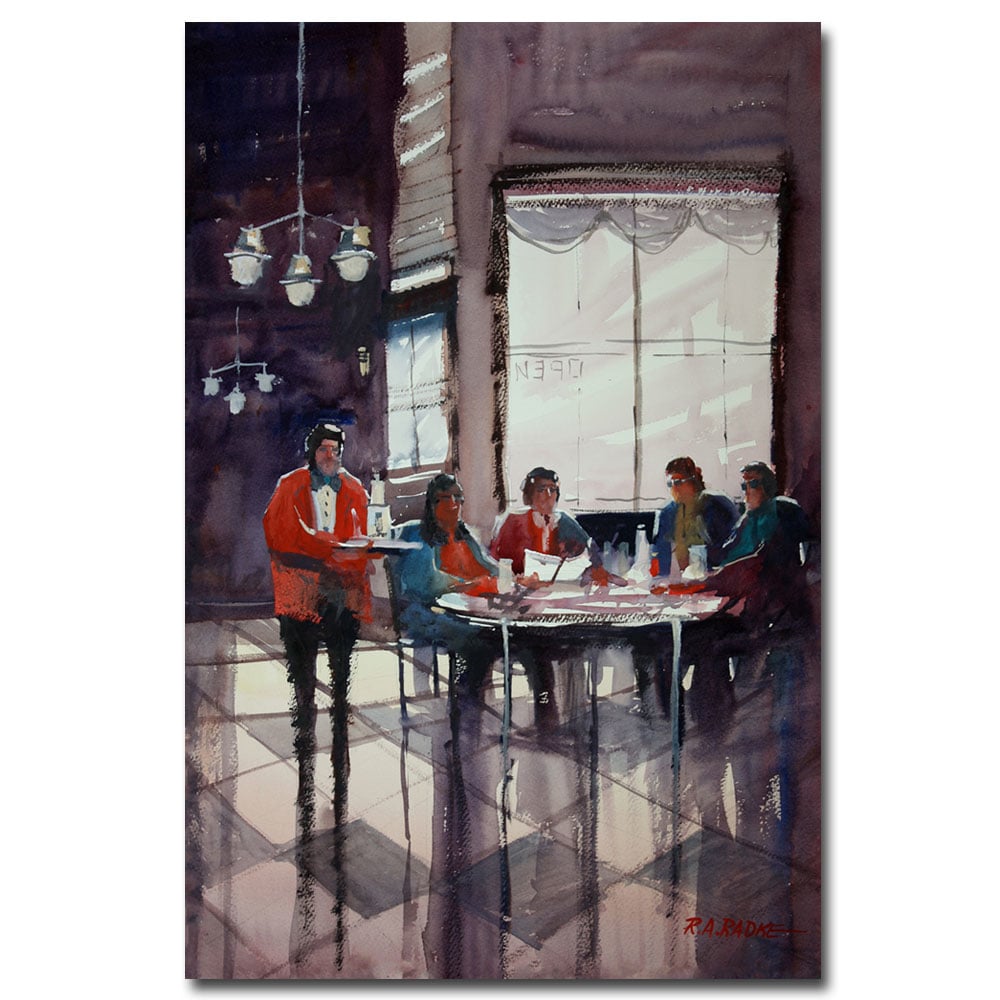 Ryan Radke 'Fine Dining' Canvas Art 16 X 24