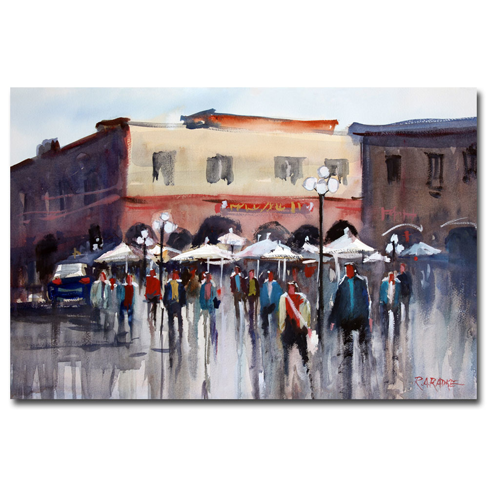 Ryan Radke 'Italian Marketplace' Canvas Art 16 X 24