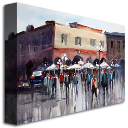 Ryan Radke 'Italian Marketplace' Canvas Art 16 X 24