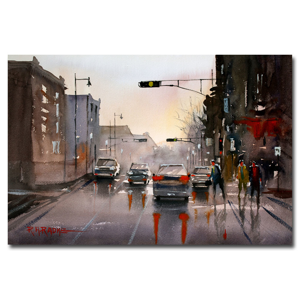 Ryan Radke 'Slick Streets' Canvas Art 16 X 24
